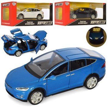 Машинка металева AS-2834 АвтоСвіт, Тесла, "Tesla X" 1:32 AS-2834 фото
