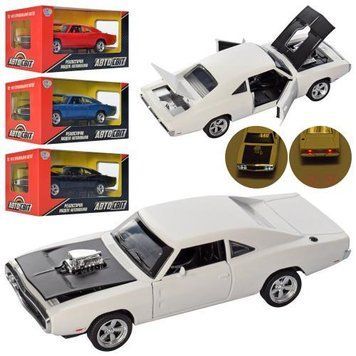 Машинка металлическая AS-2652 АвтоСвіт "1970 Dodge Charger RT" 1:32 AS-2652 фото