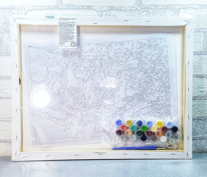 Картина за номерами Сумне цуценя Strateg 40x50см GS054 GS054 фото