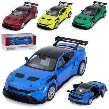 Машинка Kinsmart 2025 Ford Mustang GTD 1:38, металева інерційна 12,5 см, двері відчиняються KT5489W фото