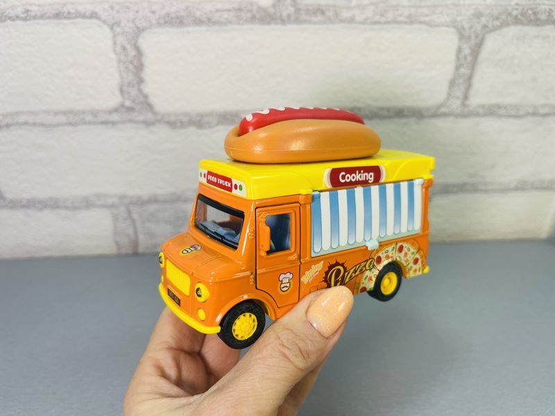 Машинка фудтрак Catering Truck Піца 1:36 інерційна, світло, звук, Y66-Q1294 фото