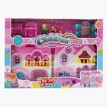 🏠 Ігровий набір Будиночок з меблями та фігурками "Children Play" 8089BE фото