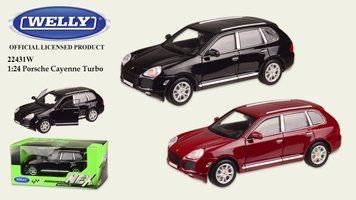 Машина металева 22431W "WELLY" 1:24 "PORSCHE CAYENNE TURBO" 22431W фото