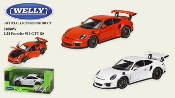 Машина металева 24080W "WELLY" 1:24 "Porsche 911 GT3 RS" 24080W фото
