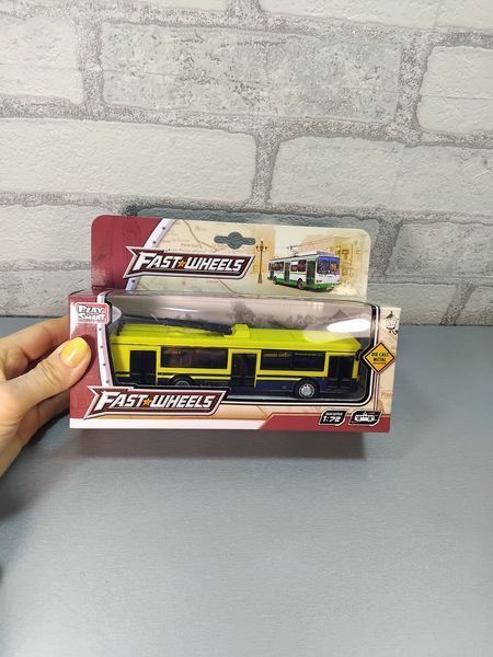 Модель тролейбус PLAY SMART 6407D ''FAST WHEELS'' метал.інерц. 6407D фото